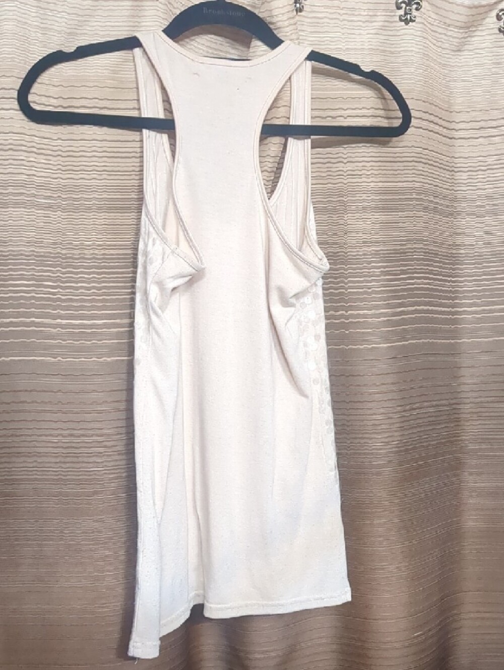 Almost Famous Cream Sequin Racerback Tank - Picture 3 of 3
